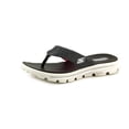 thumbnail image 1 of Skechers Go Walk Move Solstice Womens Flip Flop Sandals Black/White 8, 1 of 2