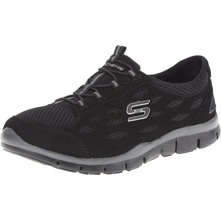 Women's Skechers Gratis Bungee Sneaker Going Places/Black 6 M