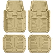 Skechers Hyper Pillar Car Floor Mat - All-Weather, Universal Fit for Most Cars Beige - 24PM16
