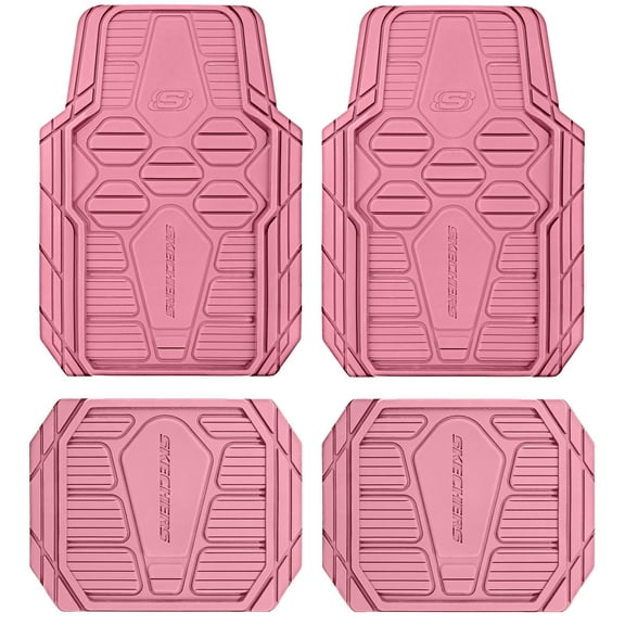 Skechers Hyper Pillar Car Floor Mat - All-Weather, Universal Fit for Most Cars Pink - 24PM17