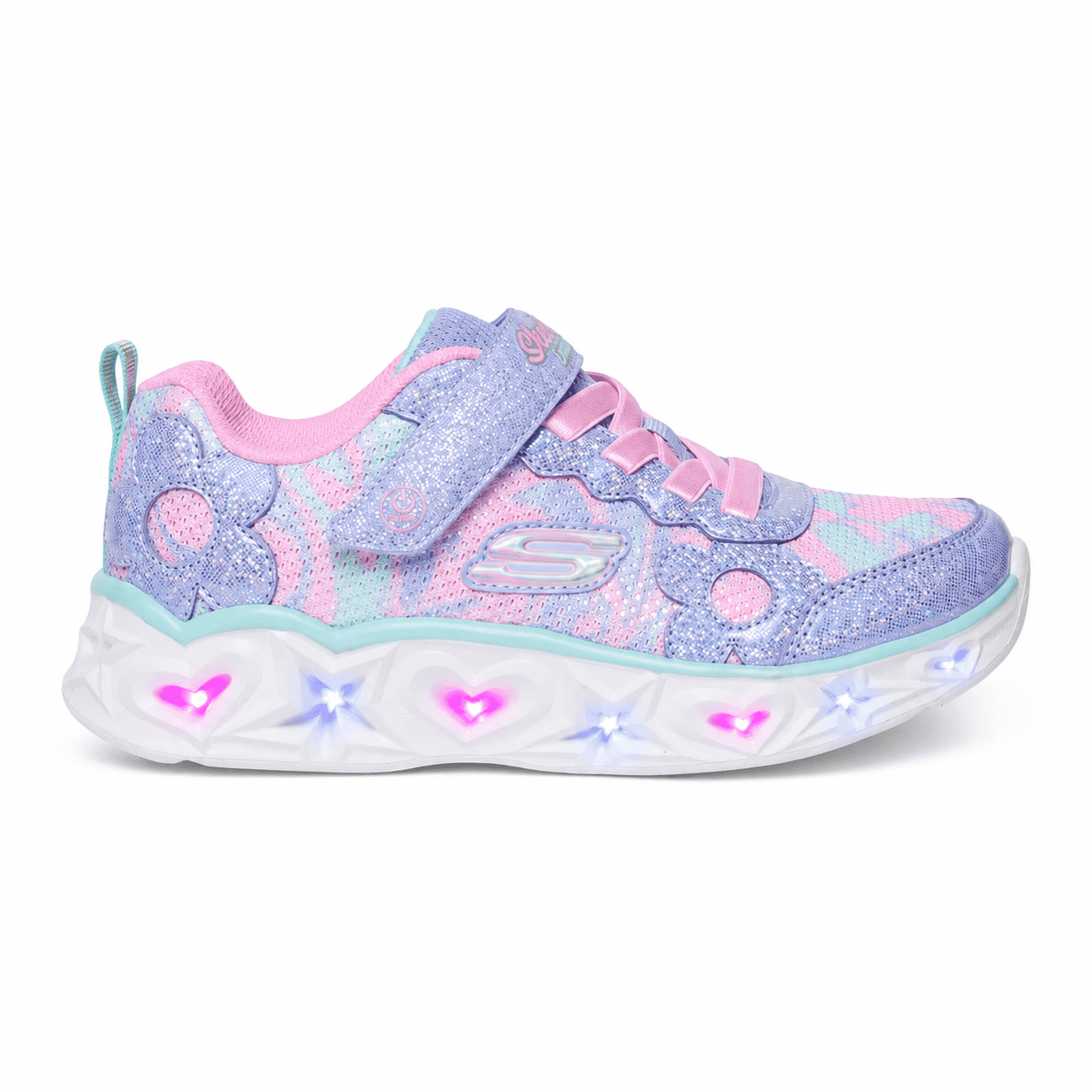 Skechers Girls Kayleigh 2-Light Up Velcro Strap Sneakers