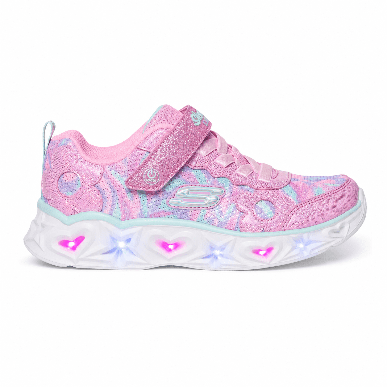 Skechers Girls Kayleigh 2-Light Up Velcro Strap Sneakers