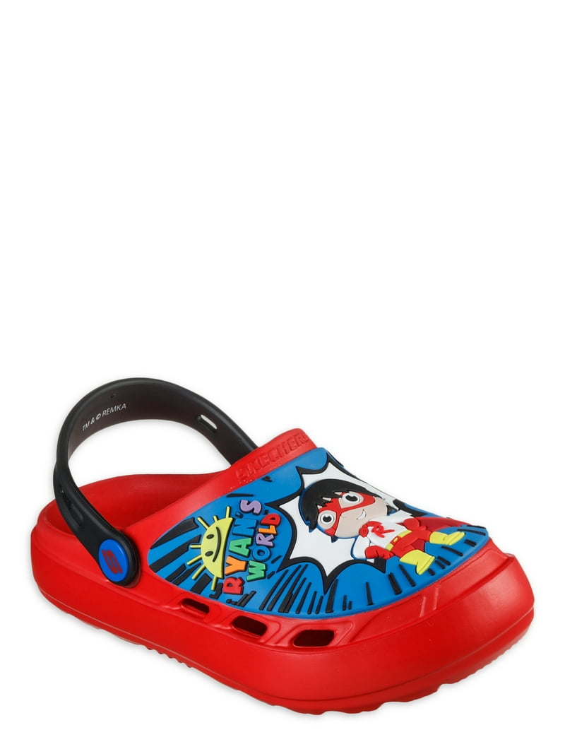 Skechers Ryans World EVA Clog Sandals Boys Red Titan