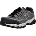 thumbnail image 1 of Skechers Men Cankton Athletic Steel Toe Work Sneaker, Charcoal/Orange, 9 M US, 1 of 4