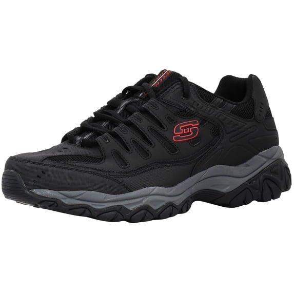 Skechers Afterburn Memory Fit Lace-Up Sneakers, Mens Athletic Shoes with Cushioned Foam Insole