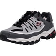 thumbnail image 1 of Skechers Men's Afterburn Memory-Foam Lace-up Sneaker, Charcoal/Red, 10.5 M US, 1 of 7