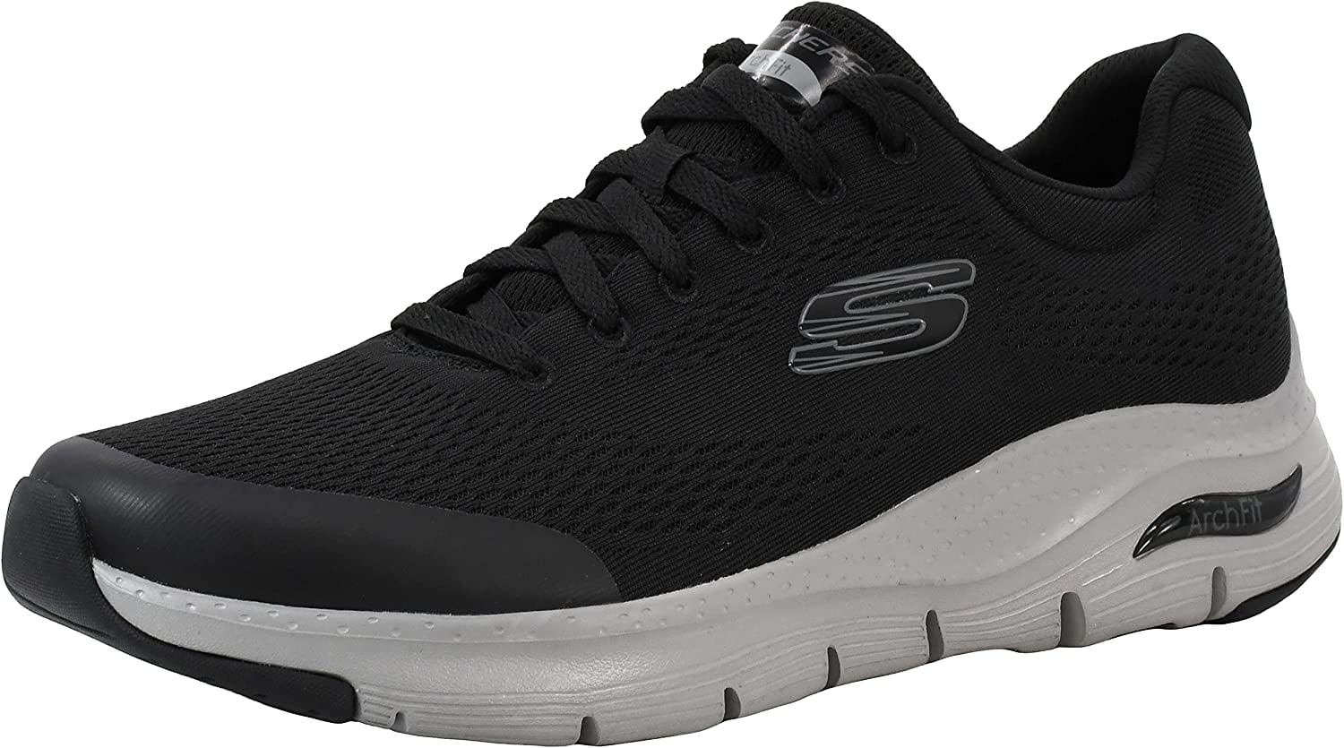 Skechers Men's Arch Fit Black/Grey Oxford M US