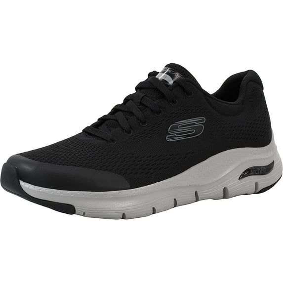 Skechers Men's Arch Fit Black/Grey Oxford 14 M US
