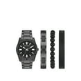 thumbnail image 1 of Skechers Men's Knurling Bracelet Three-Hand, Black-Tone Alloy Watch and Bracelet Set, 1 of 3