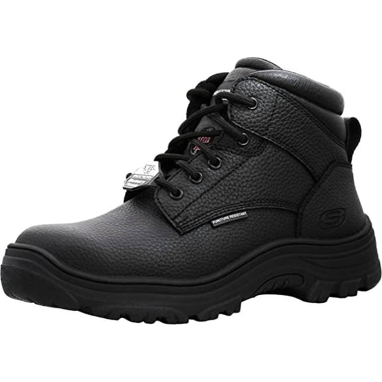 Skechers Burgin Tarlac Steel Toe Work Boots Men Size 10 Black Leather Industrial Amazon.com: Skechers for Work Men main image 2
