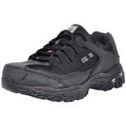 Skechers Cankton Steel Toe Work Shoes for Men, Relaxed-Fit with a Lace-Up Front