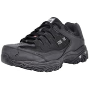 Skechers Cankton Steel Toe Work Shoes for Men, Relaxed-Fit with a Lace-Up Front