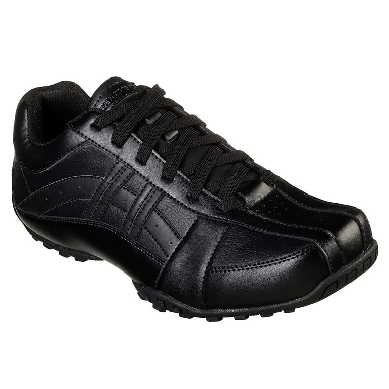 Eksempel auditorium Velsigne Skechers Men's Citywalk Malton Oxford Sneaker, Black/Black, 8 M US -  Walmart.com