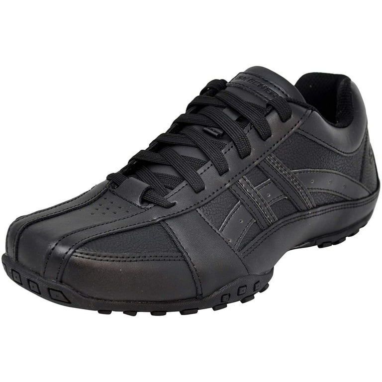 Skechers Men's Citywalk Oxford Sneaker, Black/Black, 9.5 Wide US - Walmart.com