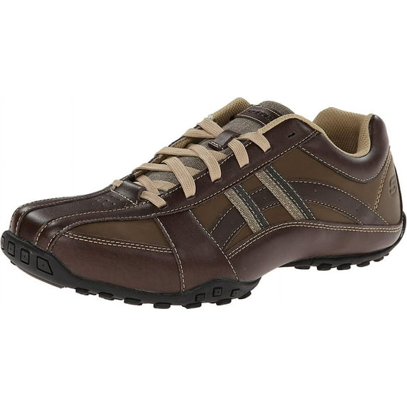 Skechers Men's Citywalk Malton Oxford Sneaker, Brown, 10 W US