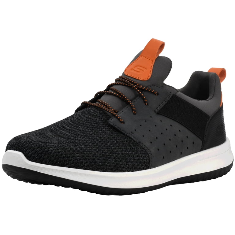 Skechers Shoes Mens 8 Gray Black Classic Fit Delson Slip On Walking Sneakers 61sVJ7DH56L._AC_UY900_.jpg main image 4
