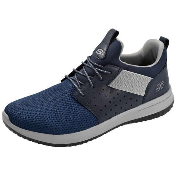 Skechers Classic Fit Delson-Camben Casual Sneakers for Men, Lightweight Slip on Shoes