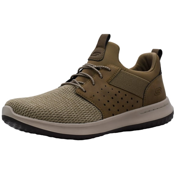 Skechers Classic Fit Delson-Camben Casual Sneakers for Men, Lightweight Slip on Shoes