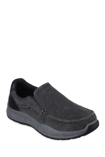 Skechers Mens Slip On Shoes in Mens Shoes | Black - Walmart.com display picture 1