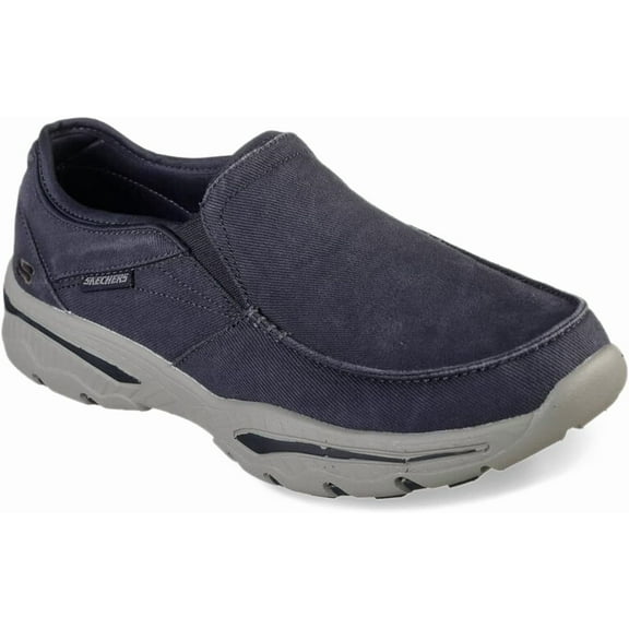 Skechers Men's Creston Moseco Casual Life Style Slip On Loafer, Navy, 10 W US