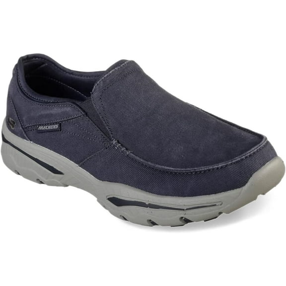 Skechers Men's Creston Moseco Casual Life Style Slip On Loafer, Navy, 9.5 W US