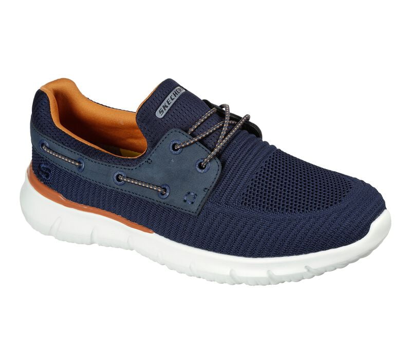 Skechers Men's Del Retto Clean Slate Knitted Boat Style Slip