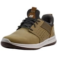 thumbnail image 1 of Skechers Delson Axton Sneakers for Men Slip on Leather Mesh Casual Shoes Cushioned Insole Shock Absorbing Midsole Flexible Outsole Breathable, 1 of 7