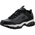 thumbnail image 1 of Skechers Men's Energy Afterburn Lace-Up Black/Grey Sneaker 11 W US, 1 of 5