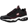 thumbnail image 1 of Skechers Men's Energy Afterburn Lace-Up Black/Silver/Red Sneaker 10.5 W US, 1 of 5