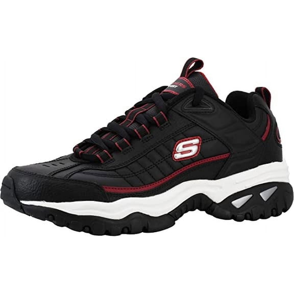 Skechers Energy Afterburn Lace-Up Sneakers, Mens Athletic Shoes with Leather and Mesh Upper