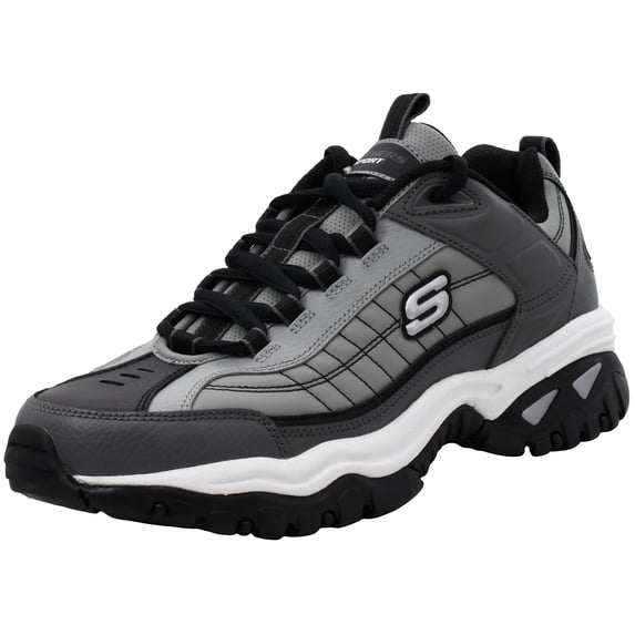 Skechers Energy Afterburn Lace-Up Sneakers, Mens Athletic Shoes with Leather and Mesh Upper