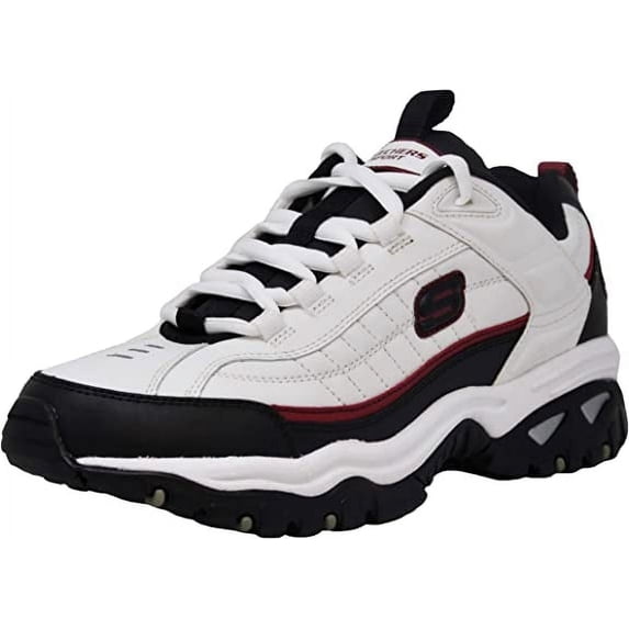 Skechers Energy Afterburn Lace-Up Sneakers, Mens Athletic Shoes with Leather and Mesh Upper