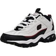 thumbnail image 1 of Skechers Men's Energy Afterburn Lace-Up White/Black/Red Sneaker 9 W US, 1 of 5