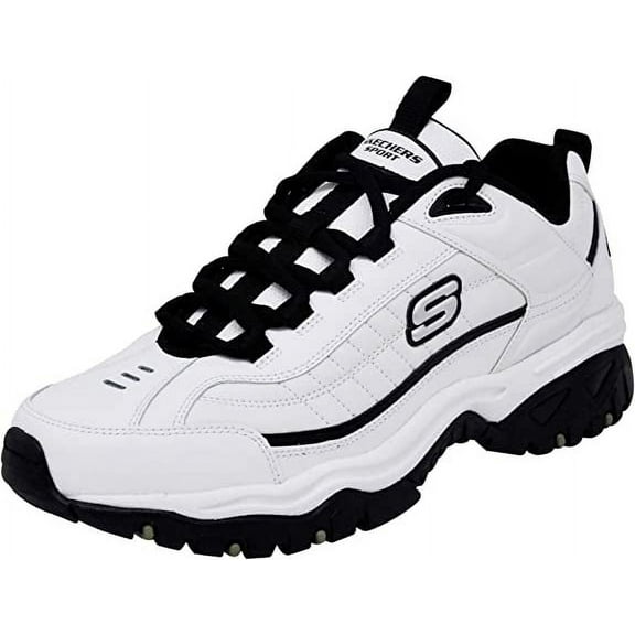 Skechers Men's Energy Afterburn Lace-Up White/Black Sneaker 13 M US