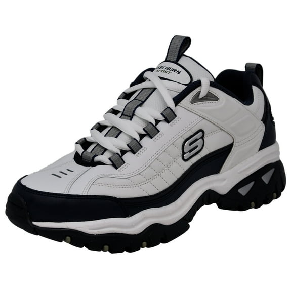 Skechers Men's Energy Afterburn Lace-up White/Navy Blue Sneaker 11 m US…