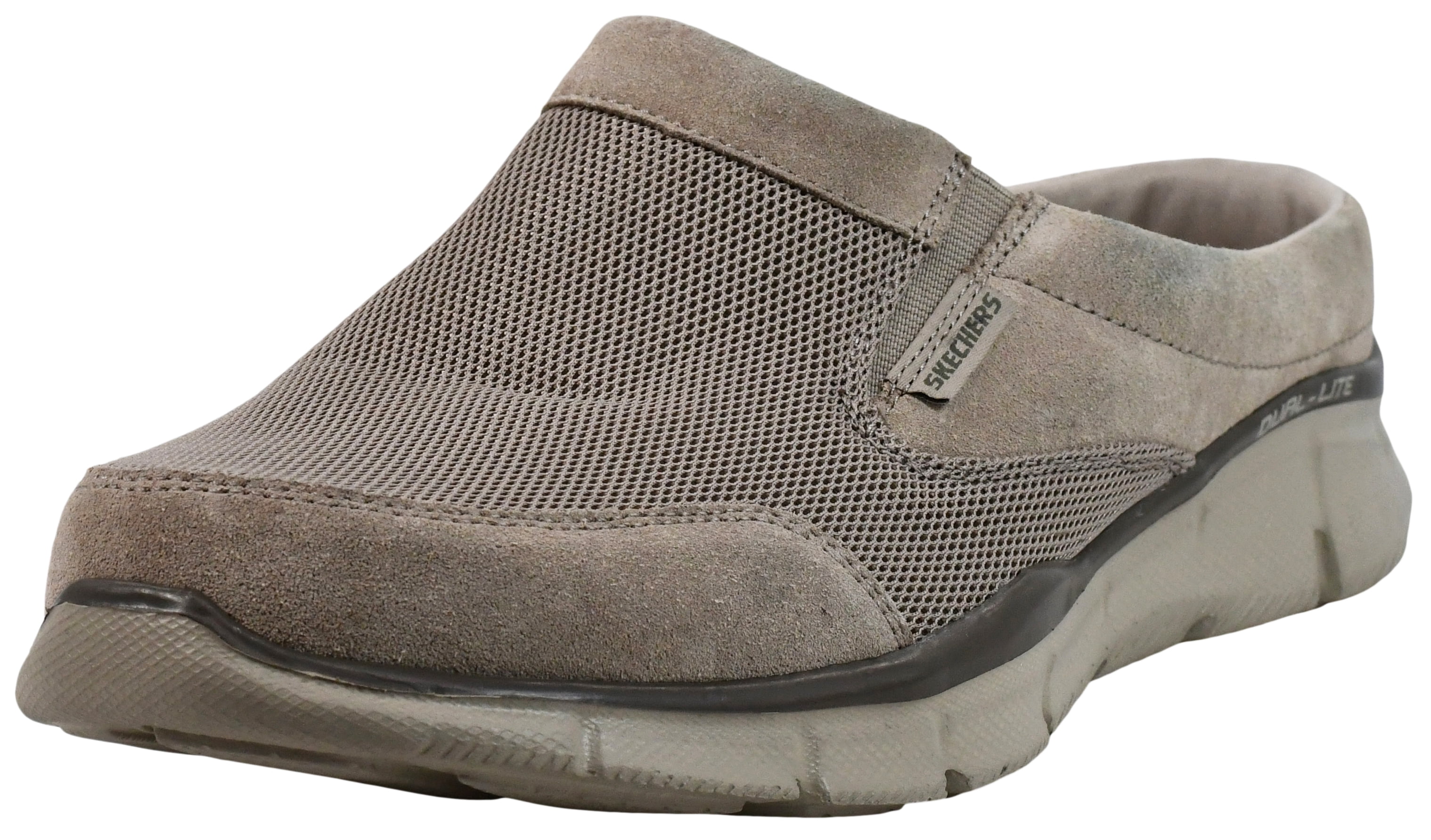 Skechers Men\'s Grey Slip-On Dual-Lite Casual Shoe Skechers dual lite mens size 11.5 grey white light weight  main image 3