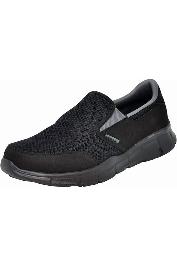 Men's Equalizer Persistent Slip-On Sneaker, Black/Charcoal, 11 W US