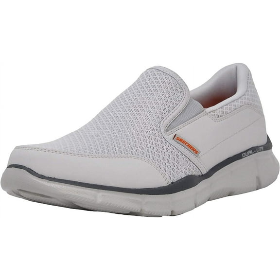 Skechers Men's Equalizer Persistent Slip-On Sneaker, Light Grey, 12 M US