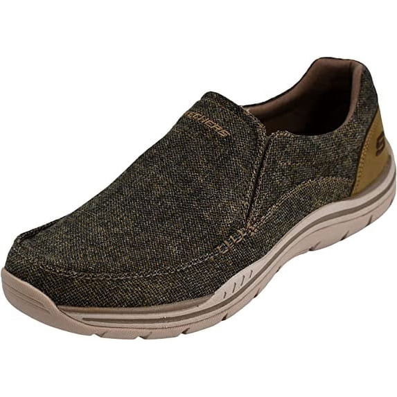 Skechers Men's Expected Avillo Relaxed-Fit Slip-On Loafer, Light Brown, 13 M US