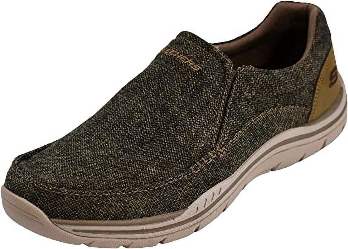 Skechers Men s Expected Avillo Relaxed Fit Slip On Loafer Light Brown 8 M US Walmart