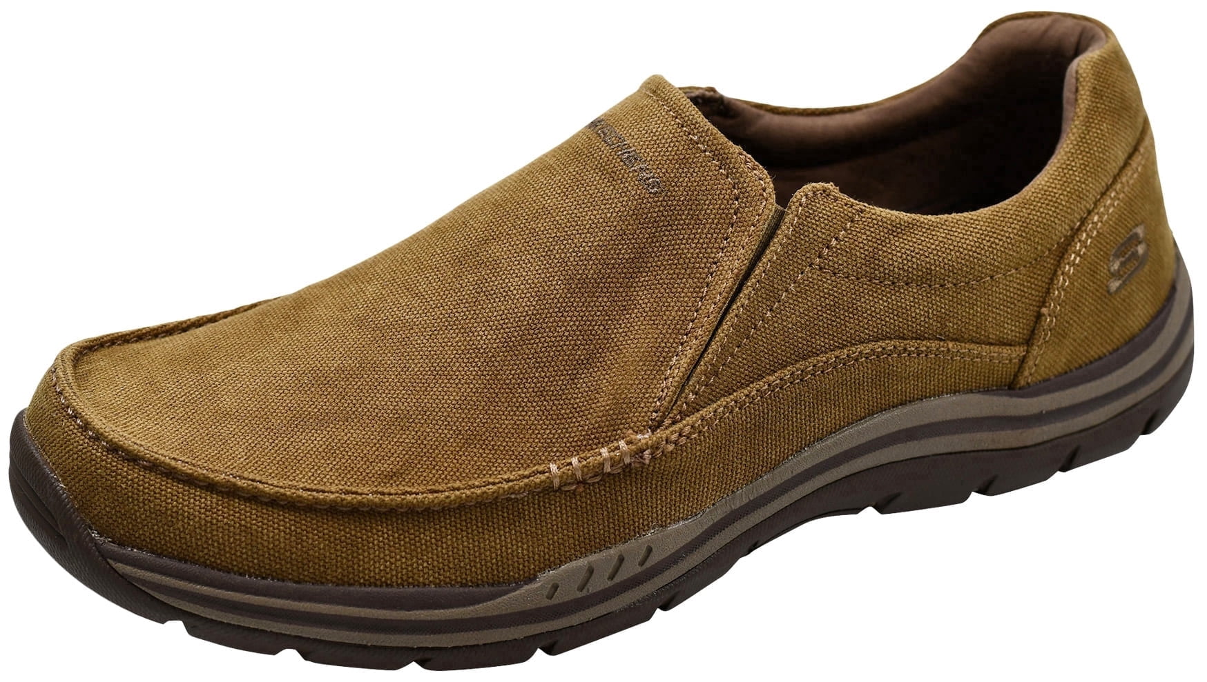 Skechers Expected Avillo Mens Size 10 Khaki Brown Casual Classic Slip On Shoes Men main image 3