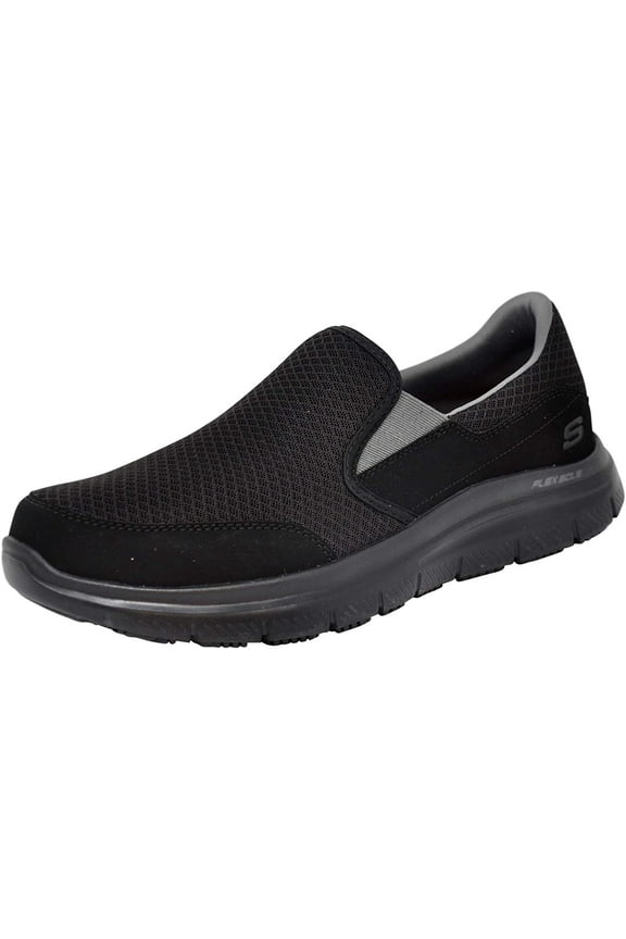 Men's Flex Advantage Mcallen Slip On, Black/Charcoal, 11.5 W US