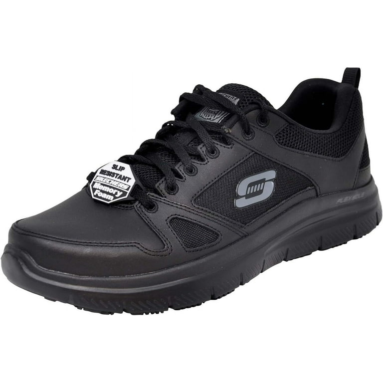 SKECHERS Memory Foam ブラック スニーカー Skechers Men's Flex Advantage Sr Work Shoe 11 Black/Black
