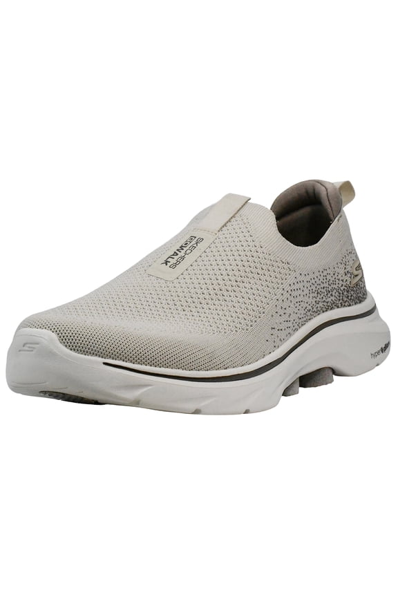 Go Walk 7 Stretch Fit Slip on Sneakers for Men, Engineered Knit Walking Casual Shoes Air-Cooled Goga Mat Athletic Footwear Machine Washable