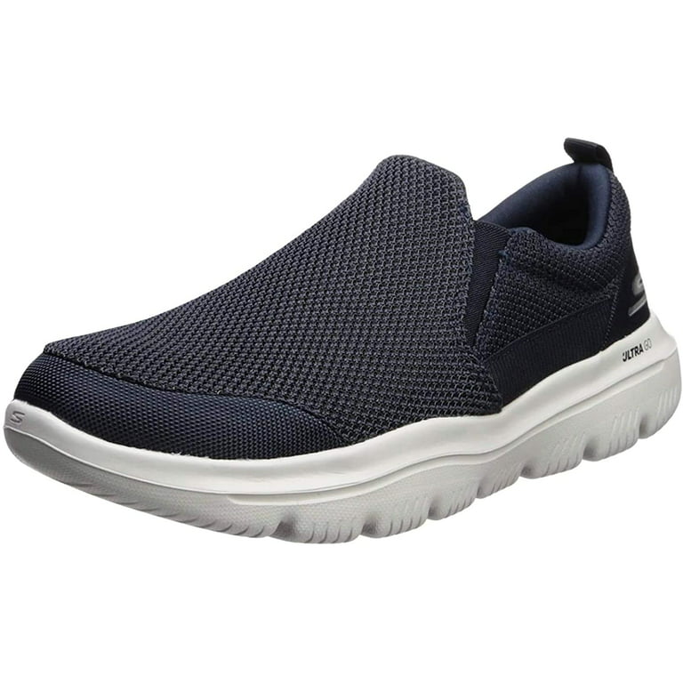 lineal Bluebell Bøje Skechers Men's Go Walk Evolution Ultra-Impeccable Sneaker, Navy/White, 10 M  US - Walmart.com