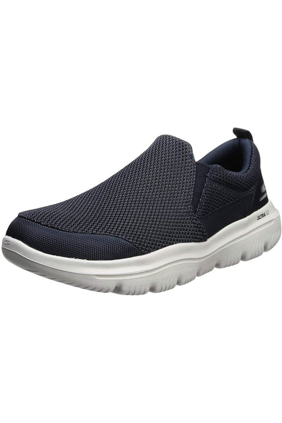 Men's Go Walk Evolution Ultra-Impeccable Sneaker, Navy/White, 9.5 M US