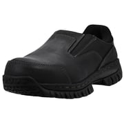 Skechers Hartan Steel Toe Work Shoes for Men, Slip-On Shoes with a Lace-Up Front