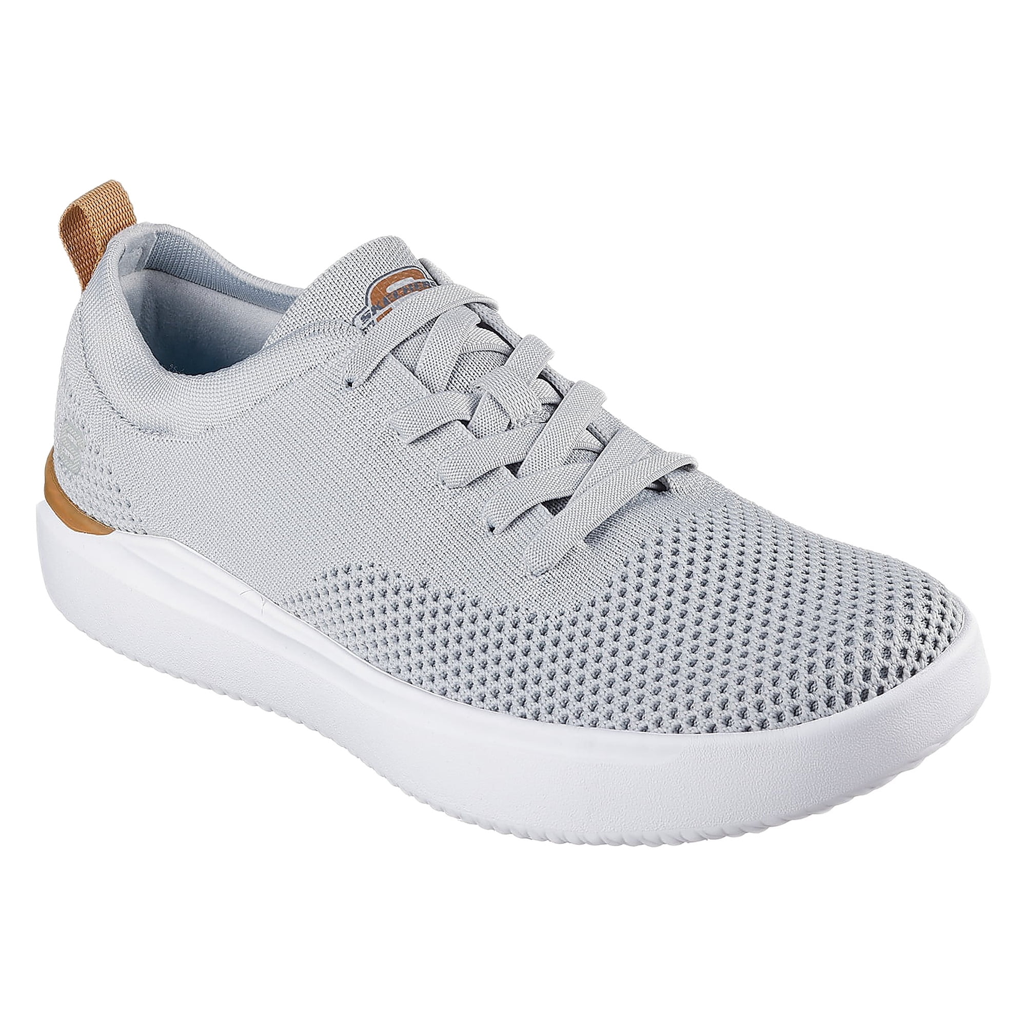skechers dress knit Men's Higgins - Drexer Sneaker | Size 11.5 | Light Gray | Textile/Synthetic | Vegan Blue