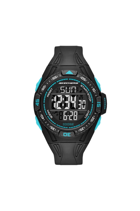 Men's HydroGauge Digital Black Plastic Watch