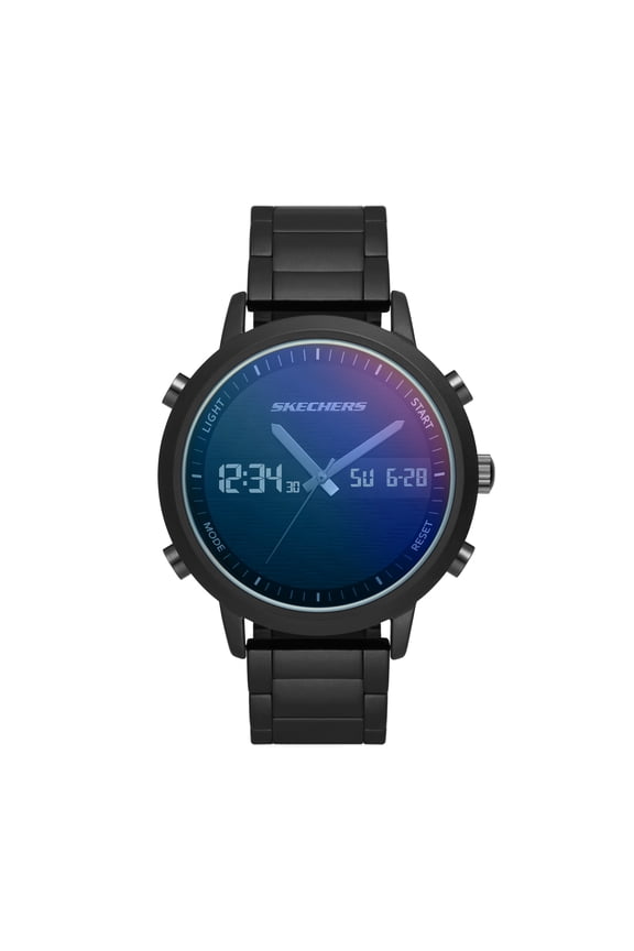 Men's Lawndale Ana-Digi, Black Alloy Watch